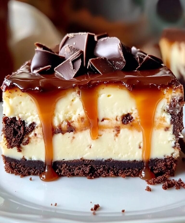 Caramel-Brownie-Cheesecake